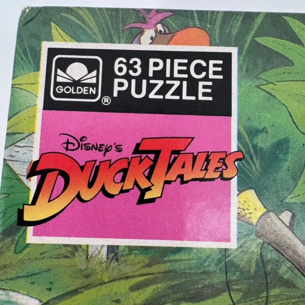 Disney DuckTales 63 Piece Jigsaw Puzzle  Factory Sealed Vintage Golden #4671